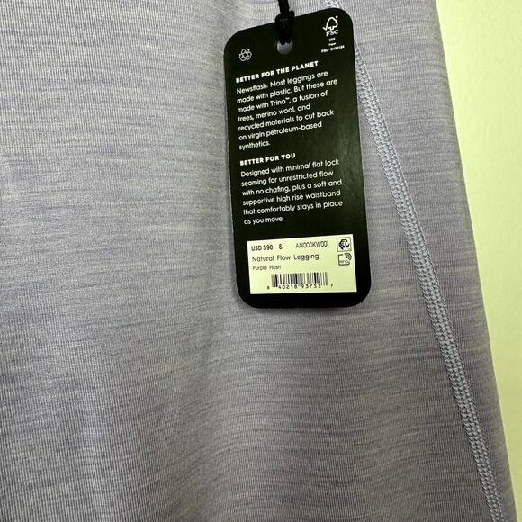 Allbirds NWT Purple Hush Activewear Natural Flow Leggings Size Small - Picture 4 of 5